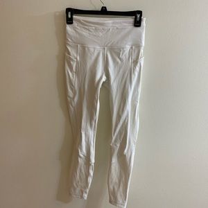 White Lululemon size 4 leggings